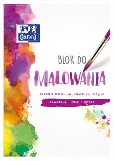 BLOK DO MALOWANIA OXFORD A4, 20 KARTEK