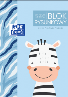 BLOK DO RYSOWANIA KIDS OXFORD A4, 20 KARTEK