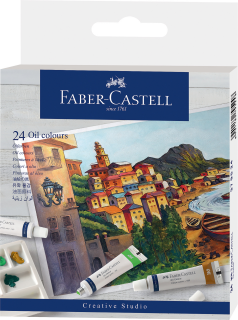 FARBY OLEJNE W TUBKACH CREATIVE STUDIO FABER-CASTELL, 24 KOLORY