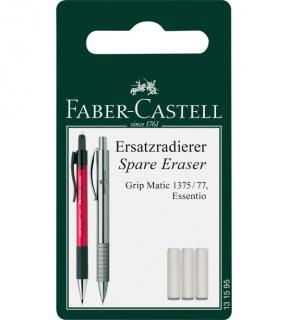 GUMKA ZAPASOWA DO OŁÓWKÓW AUTOMATYCZNYCH GRIP MATIC FABER-CASTELL, 3 SZTUKI