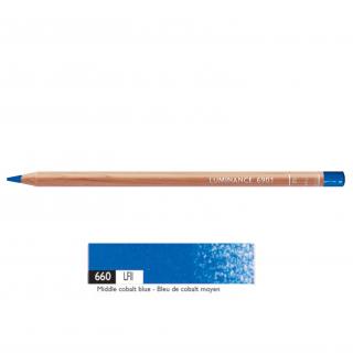 Kredka Caran d'Ache Luminance 6901, 660 Middle Cobalt Blue - Ciemna Kobaltowo-Niebieska