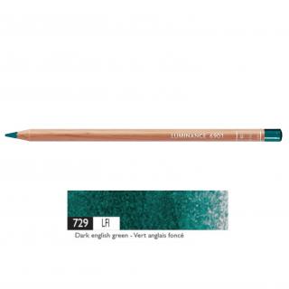 Kredka Caran d'Ache Luminance 6901, 729 Dark English Green - Ciemna Angielska Zieleń