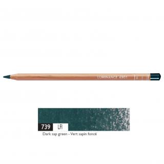 Kredka Caran d'Ache Luminance 6901, 739 Dark Sap Green - Ciemna Roślinna Zieleń