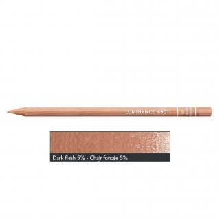 Kredka Caran d'Ache Luminance 6901, 741 Dark Flesh 5% - Ciemny Cielisty 5%