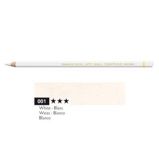 Kredka Caran d'Ache Pablo, kolor 001 White - Biała