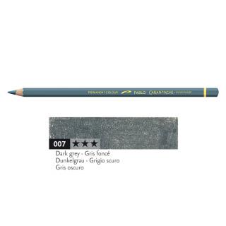 Kredka Caran d'Ache Pablo, kolor 007 Dark Grey - Ciemny Szary