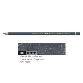 Kredka Caran d'Ache Pablo, kolor 008 Greyish Black - Szarawy Czarny