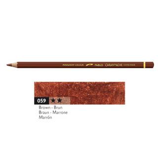 Kredka Caran d'Ache Pablo, kolor 059 Brown - Brązowa