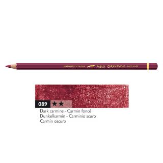 Kredka Caran d'Ache Pablo, kolor 089 Dark Carmine - Ciemny Karmin