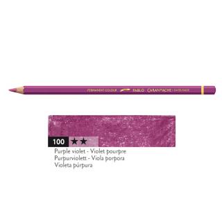 Kredka Caran d'Ache Pablo, kolor 100 Purple Violet - Purpurowy Fiolet