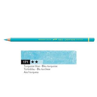 Kredka Caran d'Ache Pablo, kolor 171 Turquoise Blue - Turkusowa Niebieska