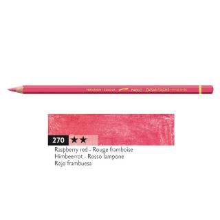 Kredka Caran d'Ache Pablo, kolor 270 Raspberry Red - Malinowa Czerwień