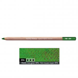 Kredka pastelowa Pastel Pencils Caran d'Ache, kolor 234 Middle Moss Green 30%