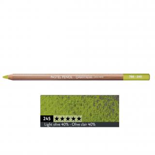 Kredka pastelowa Pastel Pencils Caran d'Ache, kolor 245 Light Olive 40%