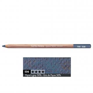 Kredka pastelowa Pastel Pencils Caran d'Ache, kolor 506 Payne's Grey 50%