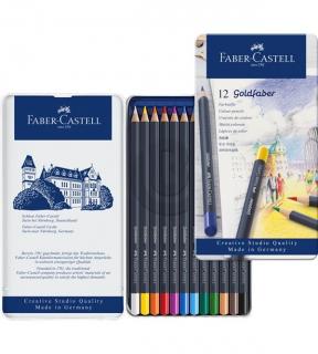 KREDKI GOLDFABER FABER-CASTELL, 12 KOLORÓW