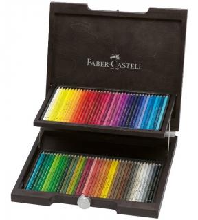 KREDKI POLYCHROMOS FABER-CASTELL, 72 KOLORY W DREWNIANEJ KASECIE