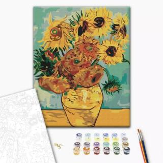 Malowanie po numerach BRUSHME, 40x50 cm, Słoneczniki Van Gogh