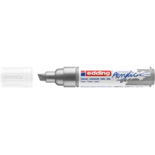 MARKER AKRYLOWY E-5000 EDDING, 5-10 MM, MATOWE SREBRO