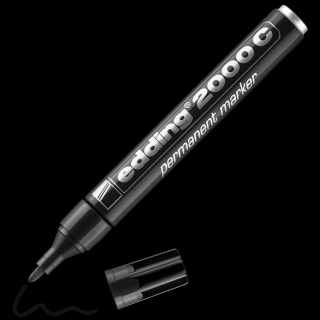 MARKER PERMANENTNY E-2000C EDDING, 1,5-3MM, CZARNY