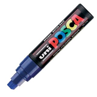 Marker uni POSCA PC-17K z bardzo szeroką ściętą końcówką, niebieski