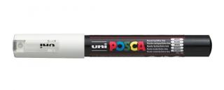 Marker uni POSCA PC-1M z supercienką okrągłą końcówką, biały