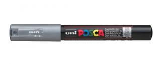 Marker uni POSCA PC-1M z supercienką okrągłą końcówką, srebrny