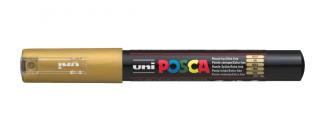 Marker uni POSCA PC-1M z supercienką okrągłą końcówką, złoty