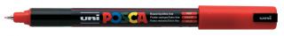 Marker uni POSCA PC-1MR z supercienką, precyzyjną końcówką igłową, czerwony