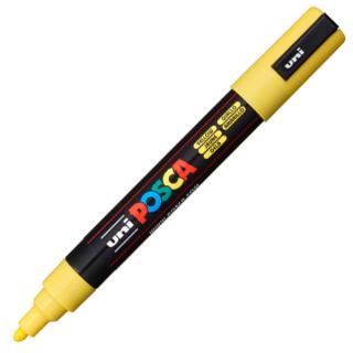 Marker uni POSCA PC-5M z okrągłą średnią końcówką, żółty