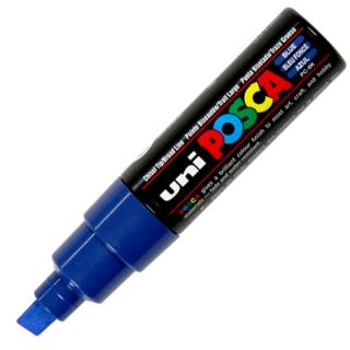 Marker uni POSCA PC-8K z szeroką, ściętą końcówką, niebieski