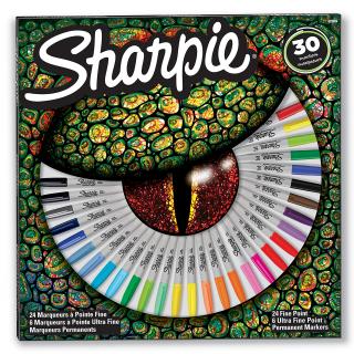 Markery permanentne Sharpie "Oko", 30 kolorów