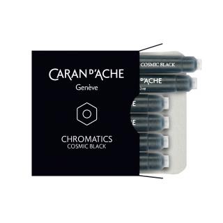 Naboje atramentowe Chromatics Caran d'Ache, kolor Cosmic Black (Kosmiczna Czerń)