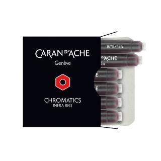 Naboje atramentowe Chromatics Caran d'Ache, kolor Infra Red (Płomienna Czerwień)