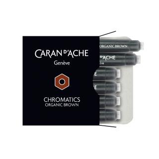 Naboje atramentowe Chromatics Caran d'Ache, kolor Organic Brown (Organiczny Brąz)