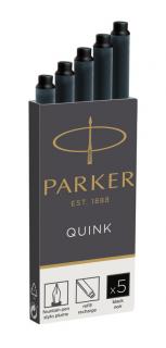 Naboje atramentowe Parker Quink, 5 sztuk, czarne