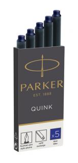 Naboje atramentowe Parker Quink, 5 sztuk, niebieskie