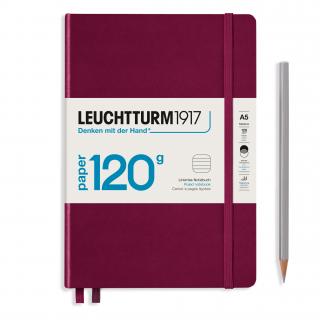 NOTATNIK 120 G LEUCHTTURM1917, MEDIUM A5, BORDOWY