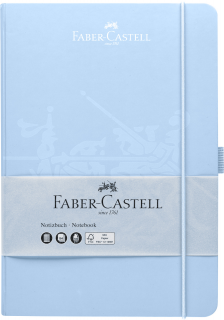 NOTATNIK A5 FABER-CASTELL, SKY BLUE, 194K W KRATKĘ