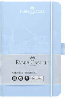 NOTATNIK A6 FABER-CASTELL, SKY BLUE, 194K W KRATKĘ