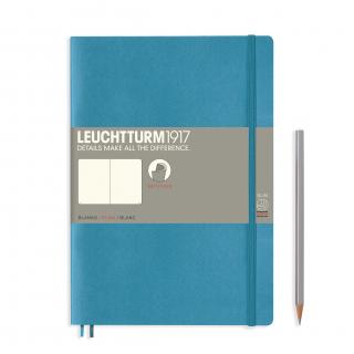 NOTATNIK LEUCHTTURM1917 COMPOSITION (B5), MIĘKKA OPRAWA, NORDYCKI NIEBIESKI, GŁADKI