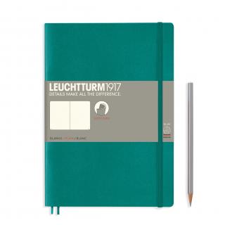 NOTATNIK LEUCHTTURM1917 COMPOSITION (B5), MIĘKKA OPRAWA, SZMARAGDOWY, GŁADKI