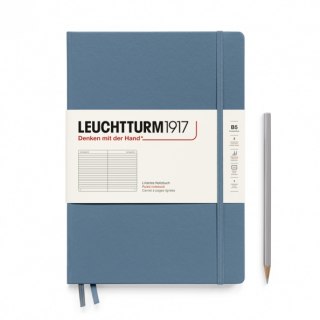 NOTATNIK LEUCHTTURM1917 COMPOSITION (B5), TWARDA OPRAWA, STONE BLUE