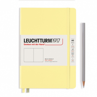 NOTATNIK LEUCHTTURM1917 MEDIUM (A5) SMOOTH COLOURS VANILLA, TWARDA OPRAWA