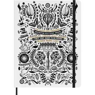 NOTATNIK MOLESKINE XL (19X26 CM), LORENZO PETRANTONI, W LINIE, 176 STRON