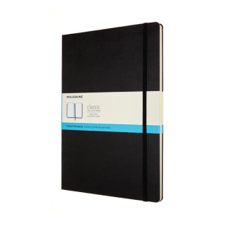 NOTES MOLESKINE CLASSIC A4 (21X29,7 CM) W KROPKI, TWARDA OPRAWA, 192 STRONY, CZARNY