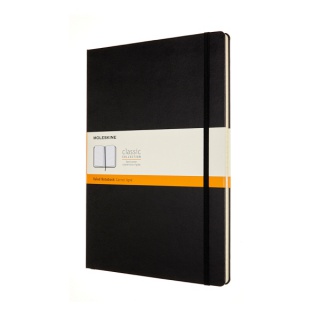 NOTES MOLESKINE CLASSIC A4 (21X29,7 CM) W LINIE, TWARDA OPRAWA, 192 STRONY, CZARNY