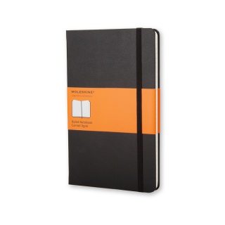 NOTES MOLESKINE CLASSIC L (13X21CM) W LINIE, TWARDA OPRAWA, 240 STRON, CZARNY