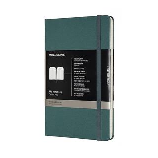 NOTES MOLESKINE PROFESSIONAL L (13X21 CM), TWARDA OPRAWA, FOREST GREEN, 240 STRON, ZIELONY