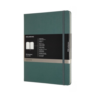 NOTES MOLESKINE PROFESSIONAL XL (19X25 CM), TWARDA OPRAWA, FOREST GREEN, 192 STRONY, ZIELONY